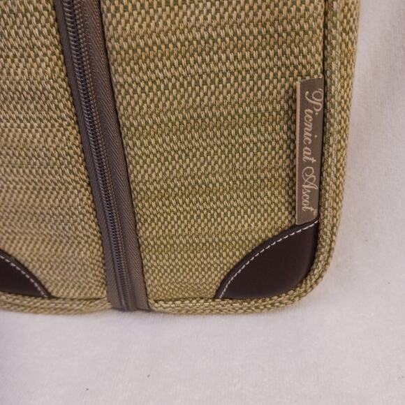 Picnic at Ascot Wine TOTE Bag w SHOULDER STRAP Outdoor cheese crackers Carrier - Picture 12 of 12